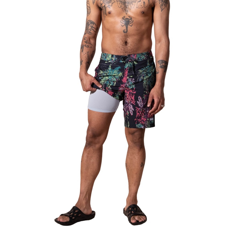 Saxx Mens Betawave 2N1 Board Shorts Size 38 Style# SXSW02L